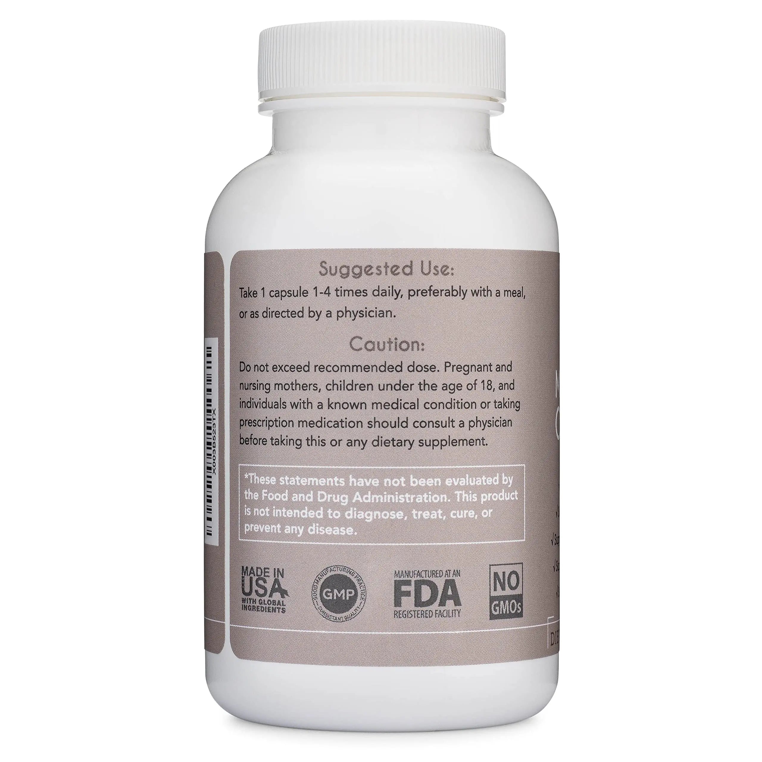 Magnesium Complex - Lifted Naturals Magnesium Supplement w/Bisglycinate, Malate, Taurate - 120 Capsules - Bioavailable Magnesium Formula for Mood, Sleep, Energy Support* Lifted Naturals Au supplements