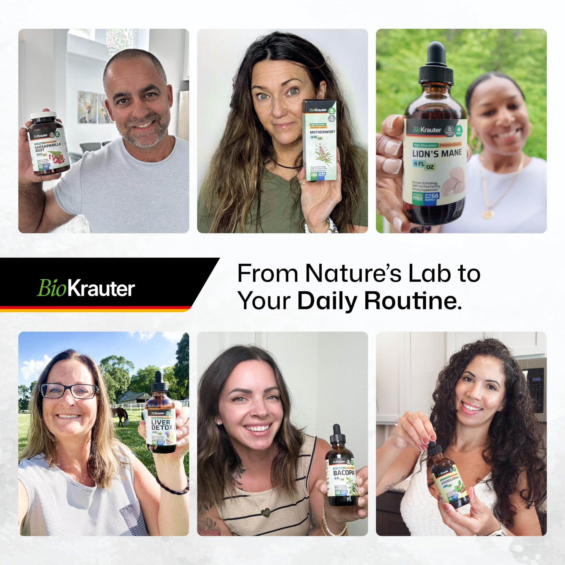 BIO KRAUTER® 2-in-1 Sea Moss for Thyroid Support - Vegan Bladderwrack & Sea Moss Capsules for Women & Men - Natural Сhondrus Сrispus Seaweed Supplement 1600 mg - 125 Days of Supply, Non-GMO BIO KRAUTER Au supplements