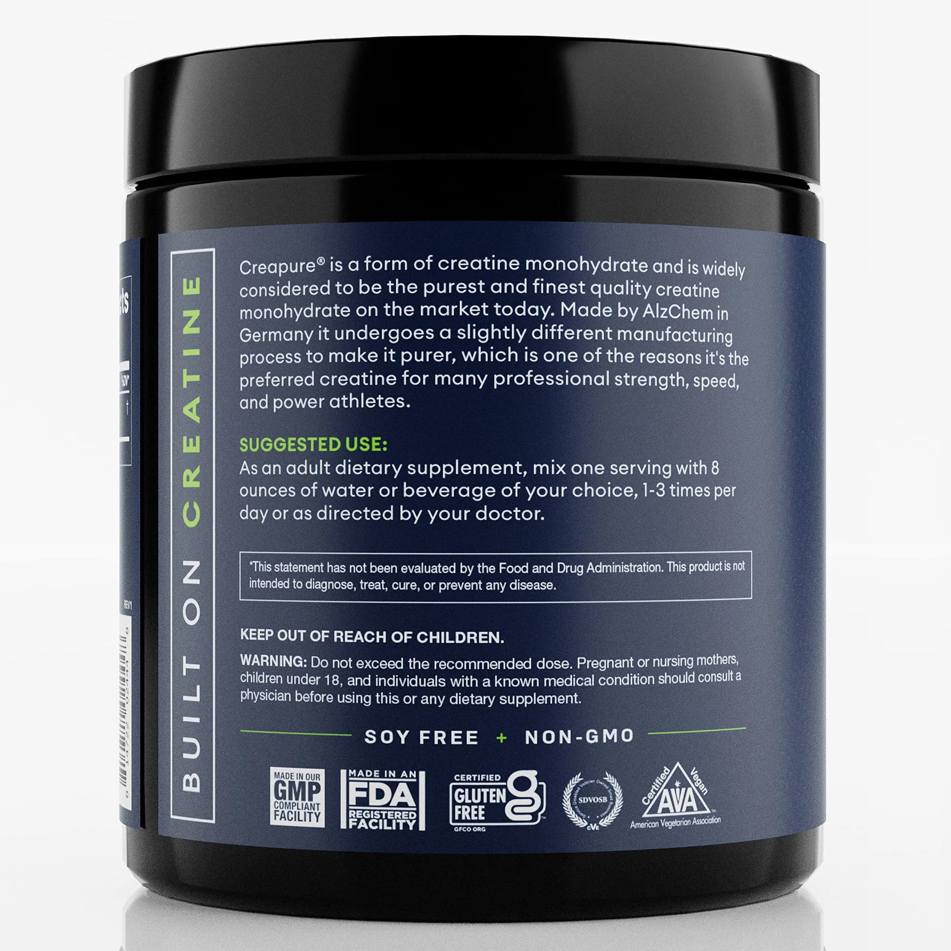 CREA SUPPS Premium Creapure Creatine Monohydrate Powder | Pure, Vegan, Keto CREA SUPPS Au supplements