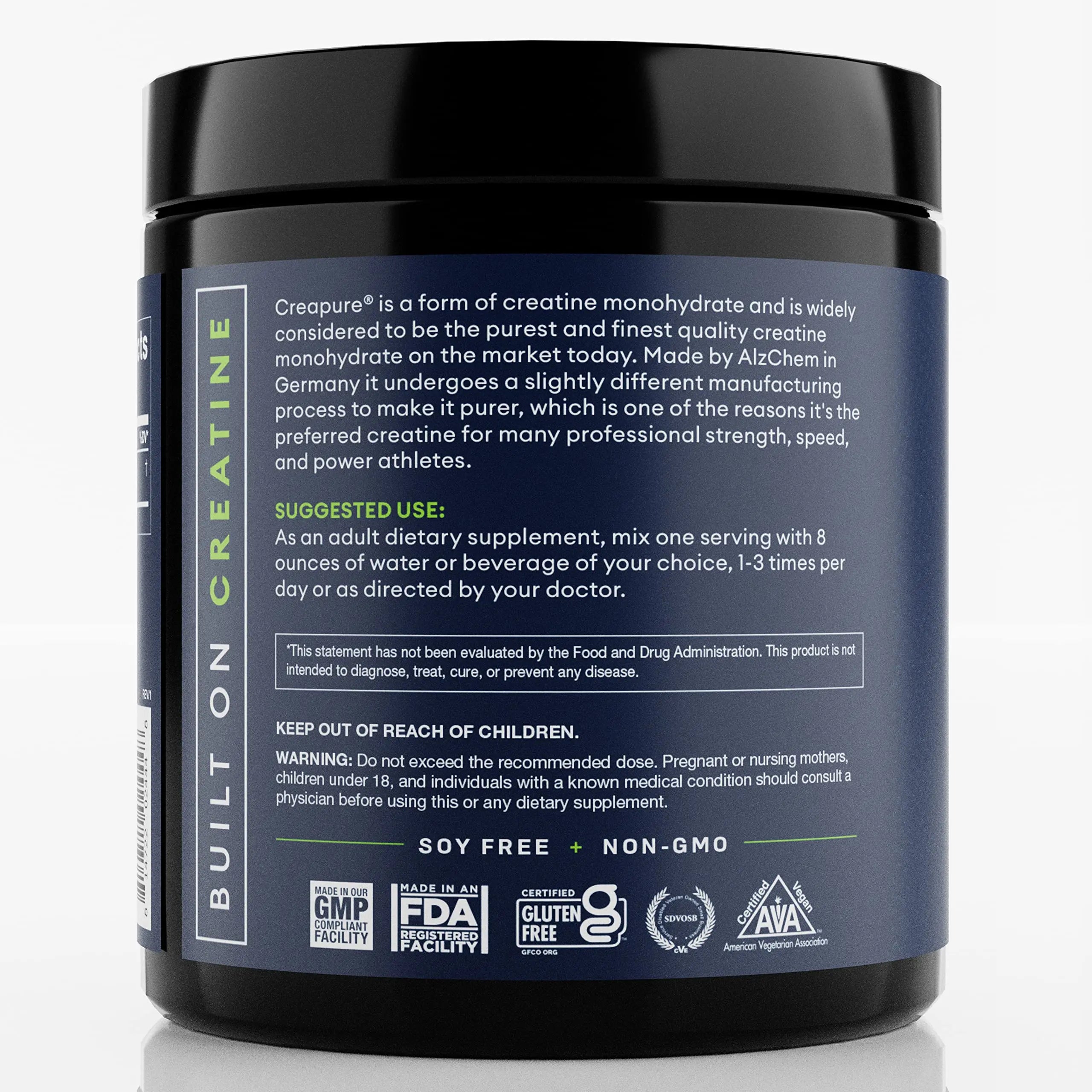 CREA SUPPS Premium Creapure Creatine Monohydrate Powder | Pure, Vegan, Keto CREA SUPPS Au supplements