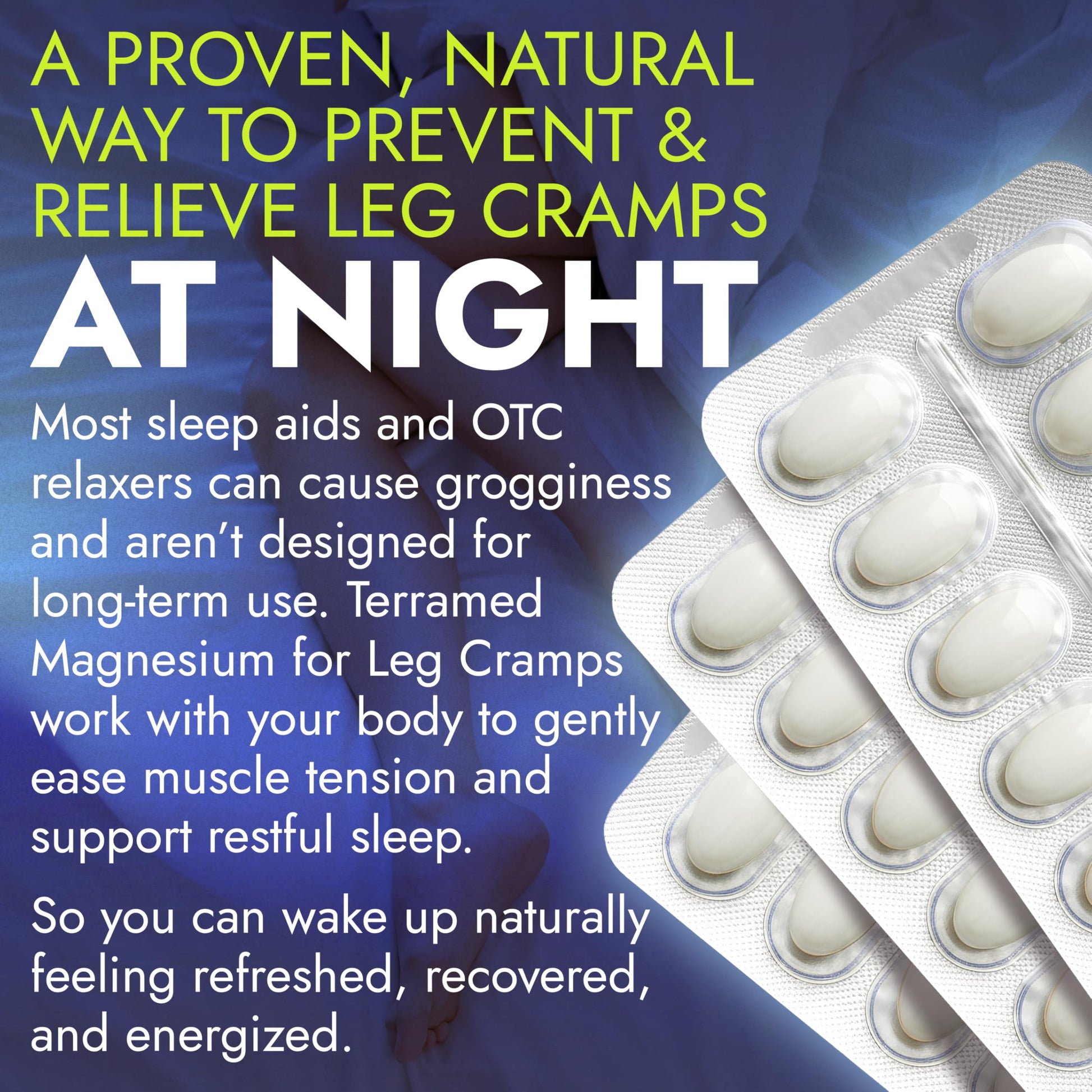 Leg Cramp Relief Pills | Pain Relief for Muscle Spasms, Soreness, & Foot and Calf Cramps | Homeopathic Medicine for Restless Legs Syndrome Relief (30 Pills) Terramed Just Think Comfort Au supplements