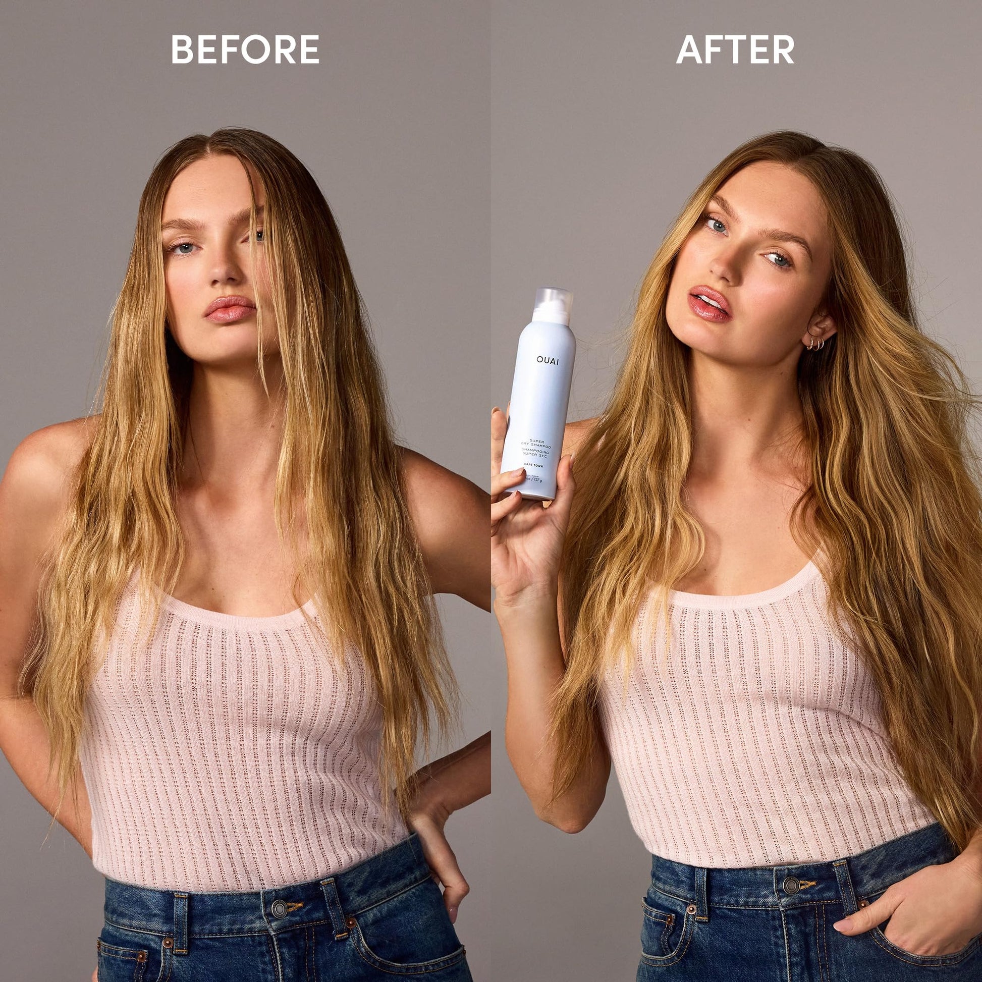 OUAI Super Travel Size Dry Shampoo - Volumizing Dry Shampoo - Absorbs Oil, Dirt & Sweat - Blends Seamlessly into Hair with Zero Residue & Enriched with a Long-Lasting Scent - Cape Town (2 oz) OUAI Au supplements