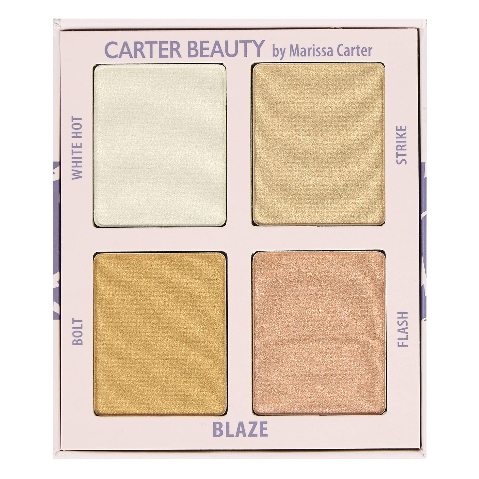 Carter Beauty By Marissa Carter Mini Highlighter Palette | Long Lasting Makeup | Shimmer & Matte Shades (Blaze) Carter Beauty Au supplements