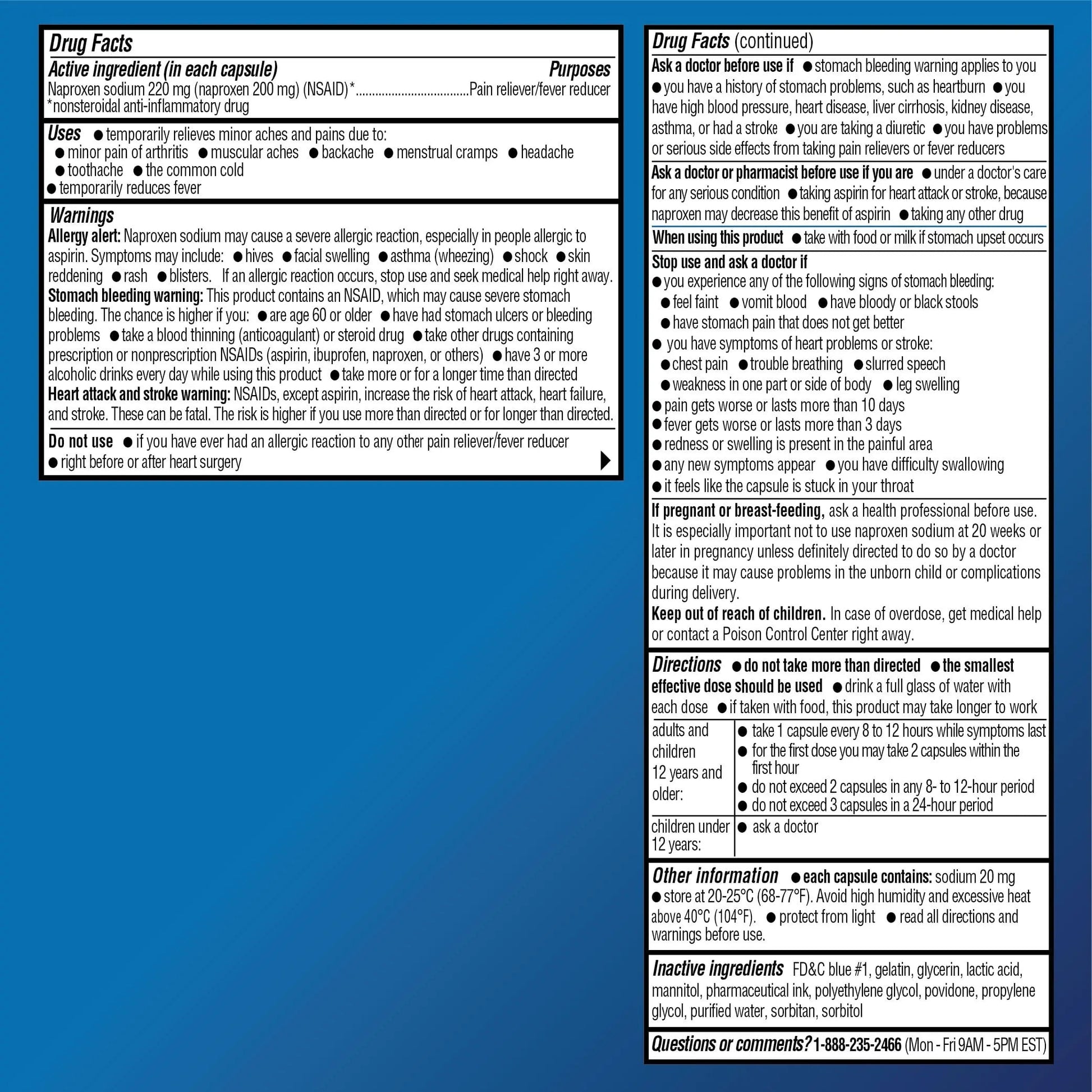Amazon Basic Care Naproxen Sodium 220 mg Liquid Gels, Pain Reliever/Fever Reducer (NSAID), Headache, Backache, Menstrual Pain, Arthritis Pain, 12-Hour Relief, 180 Count (previously A+ health) Amazon Basic Care Au supplements