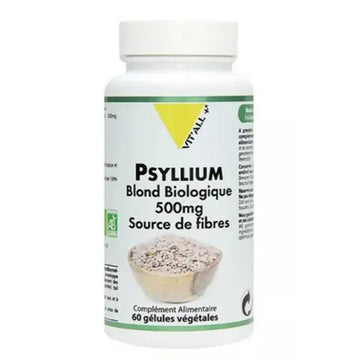 Psyllium blond BIO 500 mg 100 gélules VIT'ALL+ VIT'ALL+ Au supplements